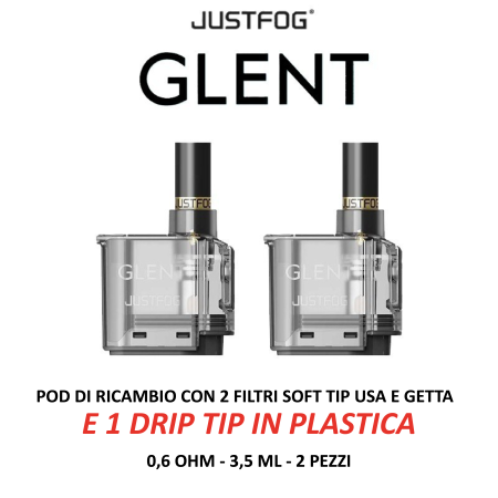 Glent Justfog - FILTER POD The Vaping Gentlemen Club Glent Justfog - FILTER POD The Vaping Gentlemen Club