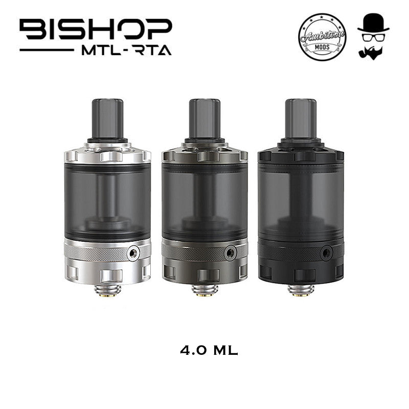 Bishop MTL RTA 4ml The Vaping Gentlemen Club Bishop MTL RTA 4ml The Vaping Gentlemen Club