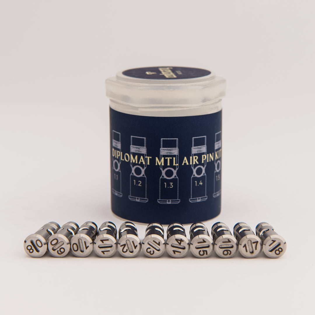 Diplomat Diplomat MTL Deck v1.5 & RDL RTA - MTL Airpin Kit for Diploma The Vaping Gentlemen Club Diplomat Diplomat MTL Deck v1.5 & RDL RTA - MTL Airpin Kit for Diploma The Vaping Gentlemen Club